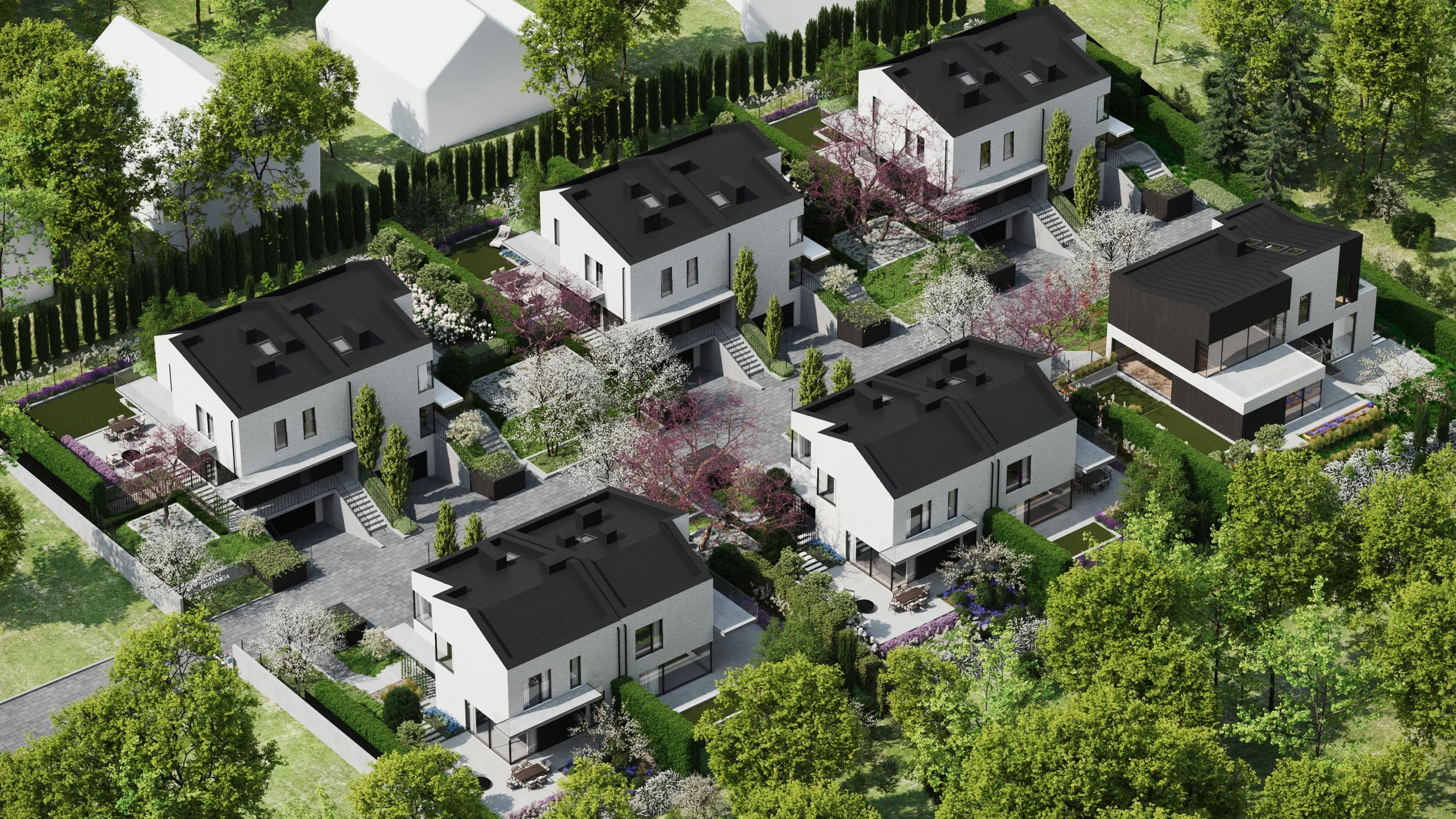 Villa Botanica — widok osiedla